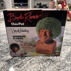 CHIA PET - Bob Ross "The Joy of Painting" Chia Pet Decorative Planter - NEW